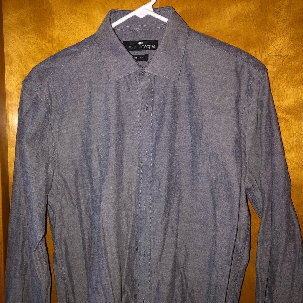 Men’s button down shirt.